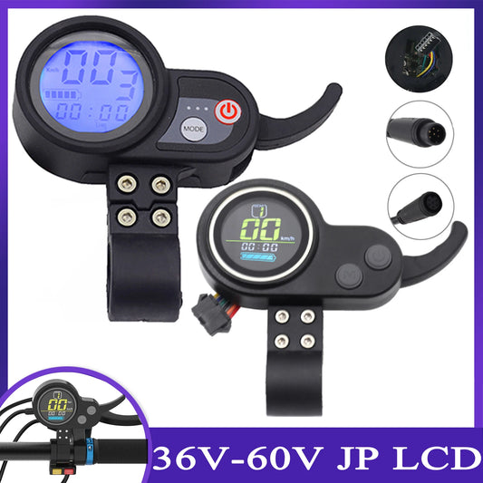 Electric Scooter LCD Screen With Thumb Throttle 36V 48V E-bike Scooter