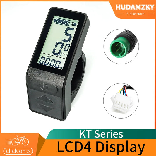 Ebike Display KT LCD4 Smart 24V 36V 48V Ebike LCD led SM/Waterproof