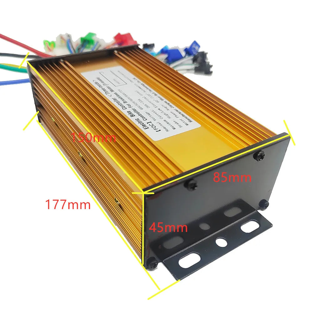 36V, 48V, 60V, 72V 500W-1000W Universal 3-Mode Sine Wave Brushless