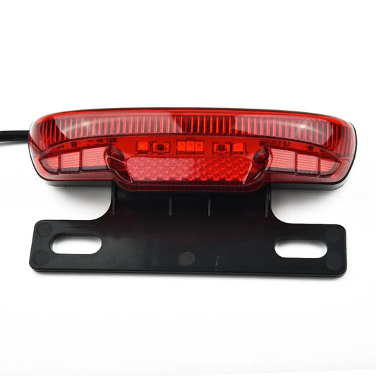 36-60V Electric Bicycle Safety Warning Rear Lamp E-bike Rear Light