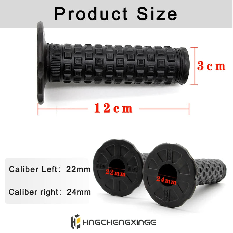 Motorcycle grip Dirt Bike Grips 7/8" Rubber Bike Handle Grip For